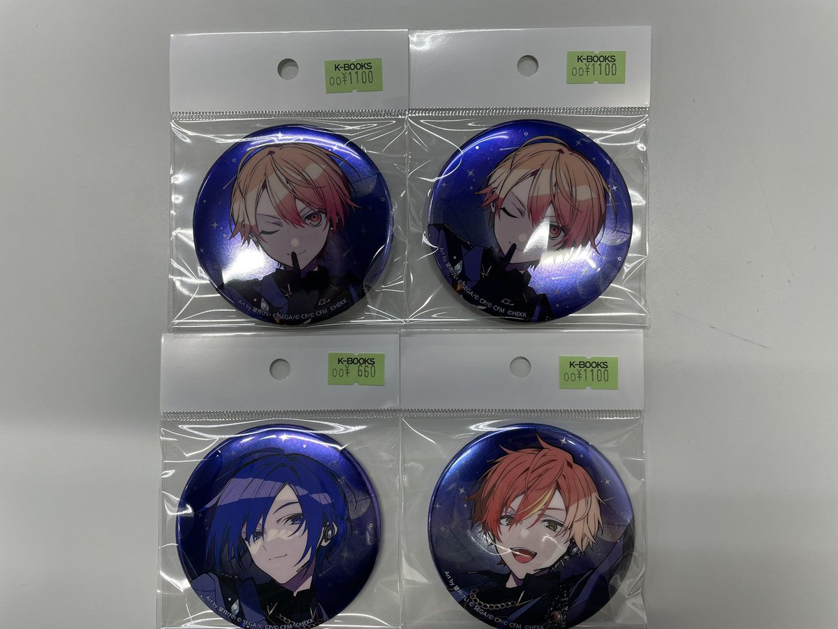 入荷情報】 プロジェクトセカイ あんスタコラボ メタリック缶バッジ