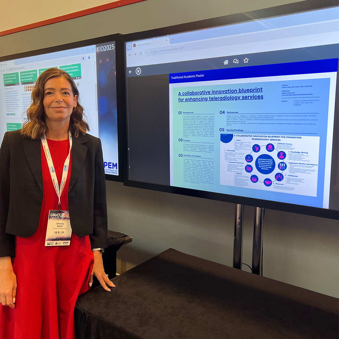 Medica Group (@medicagroup) on Twitter photo Great to see our Head of IT Systems, Christa Speer, featured on the big screen at <a href="/UKIOCongress/">UKIOCongress</a>!
Her ePoster highlights practical, collaborative strategies to drive innovation and enhance service delivery in the rapidly evolving field of teleradiology.
#UKIO2025 Great to see our Head of IT Systems, Christa Speer, featured on the big screen at <a href="/UKIOCongress/">UKIOCongress</a>!
Her ePoster highlights practical, collaborative strategies to drive innovation and enhance service delivery in the rapidly evolving field of teleradiology.
#UKIO2025
