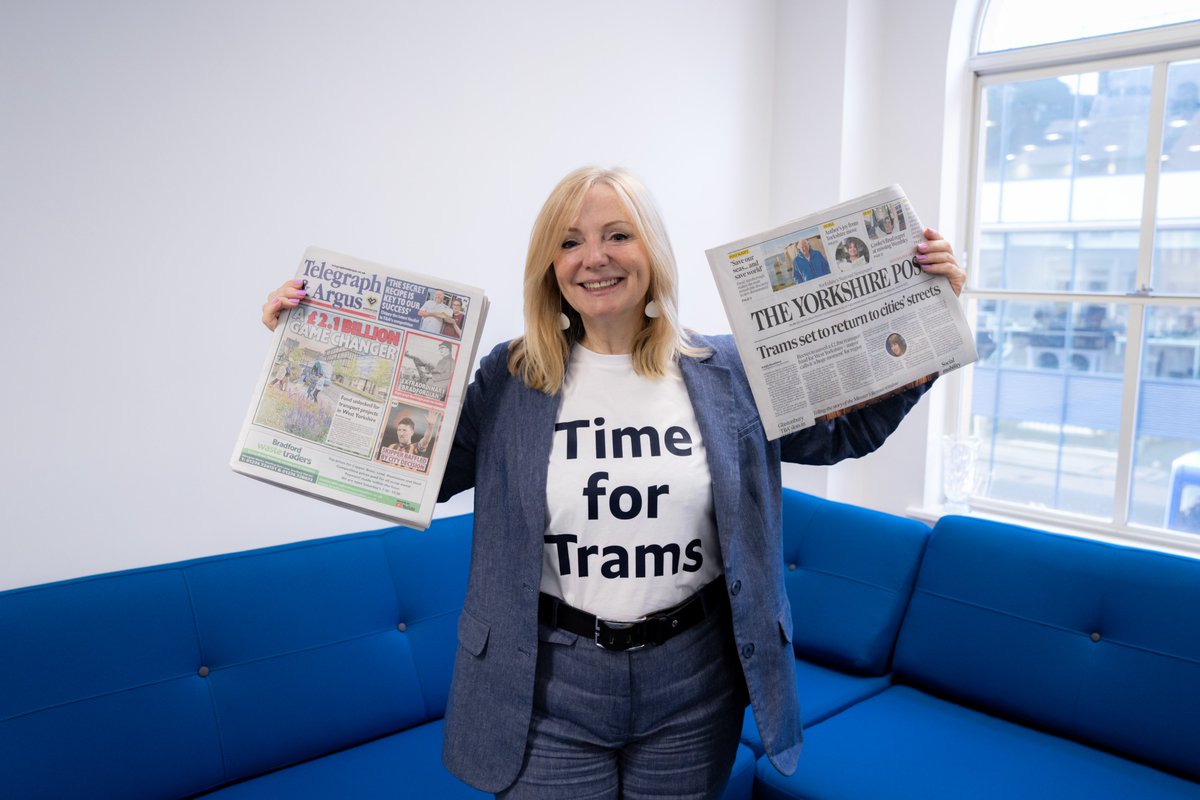 It's time to transform our transport network, create better connections and boost economic growth.

It's time for trams in West Yorkshire.🚊

#TimeForTrams