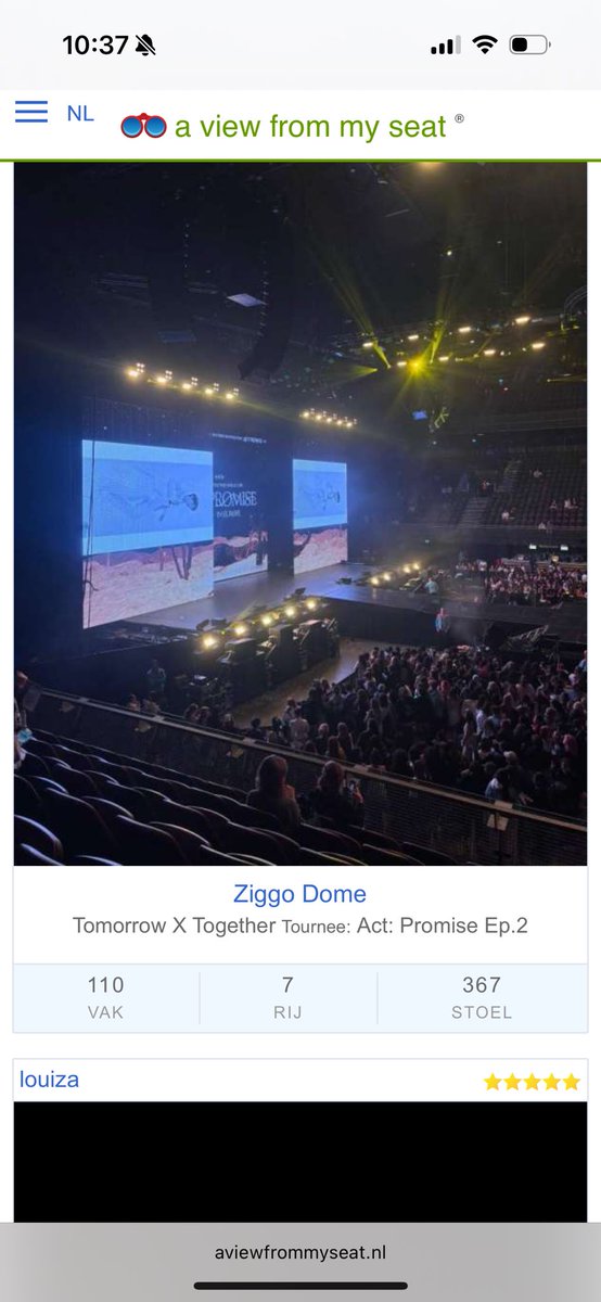 griereurope's tweet photo. @itstotallyalii Row 6, seats 365-366, should be around this view: https://t.co/ivBNVdPOZW