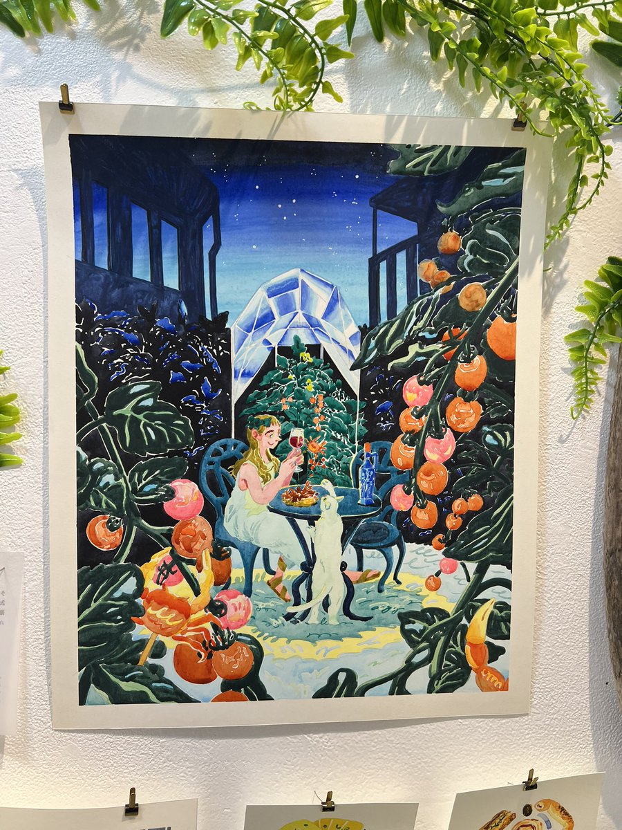 kuragebrain's tweet photo. たしさん @nasihsat の個展に遊び行ってきました。
どの作品も独創的、かつビビッドで。

人はせわしない生活の中に豊かさを見出すために、

『ぎしき』

をするんじゃないか？というテーマも共感でした。毎日のルーティンと少しのイレギュラー🤏

また日本酒行きましょー https://t.co/NlTXCmpfRx