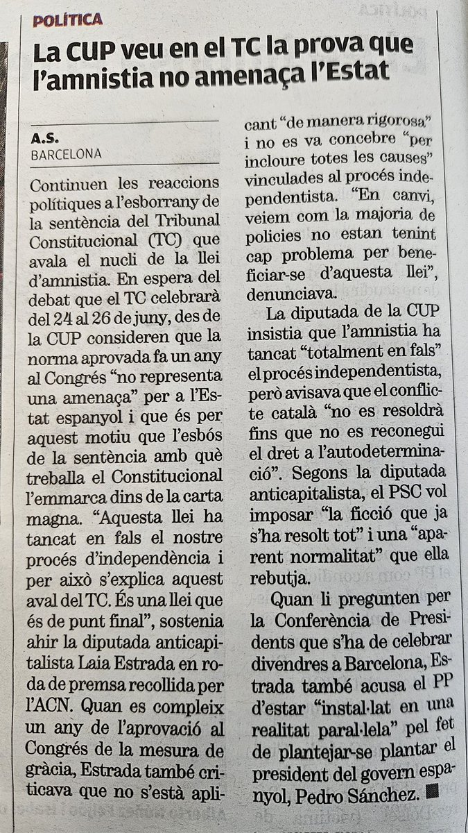 Es l'amnistia que fa poc reclamaveu.
La de les flors i violes i romaní.