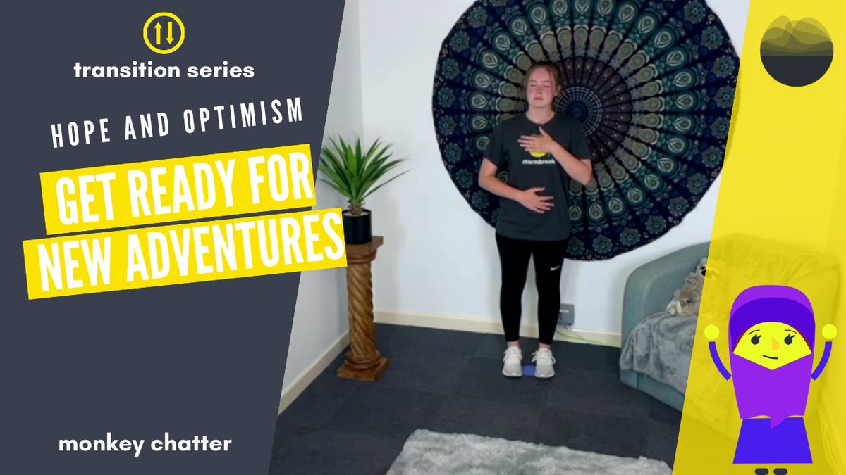 Bria has a great stormbreak to help us to get excited for new adventures during #transition phase.

Monkey Chatter, a lively stormbreak all about #hope and #optimism is here:

stormbreak.org.uk/videos/transit…

#wellbeing #mentalhealth #resources #free #movement #hellostormbreak