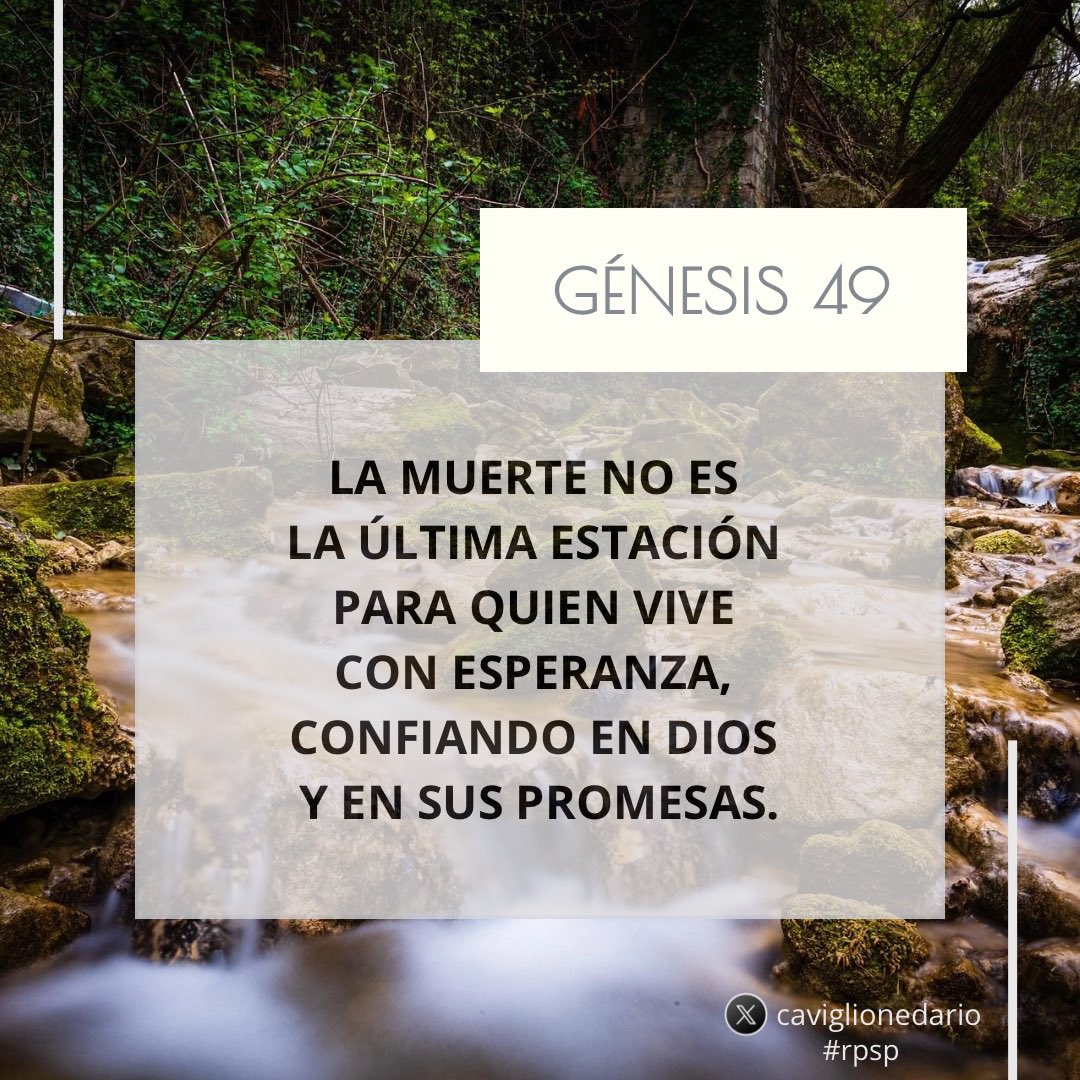 Hoy leemos Génesis 49.
#rpsp
#PrimeroDios
#ArgentinaOra247
#ReavivadosPorSuPalabra