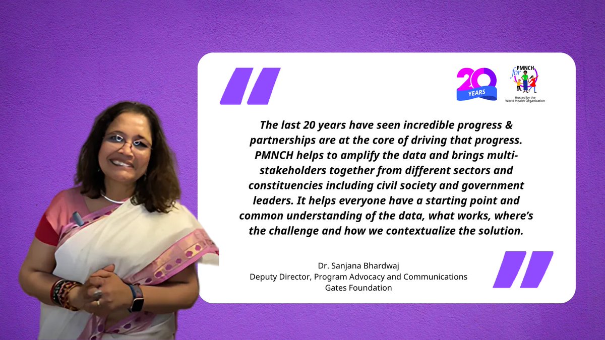 PMNCH (@pmnch) on Twitter photo ๐ Celebrating 2๏ธโฃ0๏ธโฃ years of impact! PMNCH has grown from 80 members in 2005 to over 1,500 in 2025 across 131 countries and 6 constituencies, uniting voices for the health & well-being of women, children & adolescents. ๐๐ฉโ๐ผ๐ถ
๐บ๏ธ Explore the journey! ๐
pmnch.who.int/about-pmnch/20โฆ ๐ Celebrating 2๏ธโฃ0๏ธโฃ years of impact! PMNCH has grown from 80 members in 2005 to over 1,500 in 2025 across 131 countries and 6 constituencies, uniting voices for the health & well-being of women, children & adolescents. ๐๐ฉโ๐ผ๐ถ
๐บ๏ธ Explore the journey! ๐
pmnch.who.int/about-pmnch/20โฆ