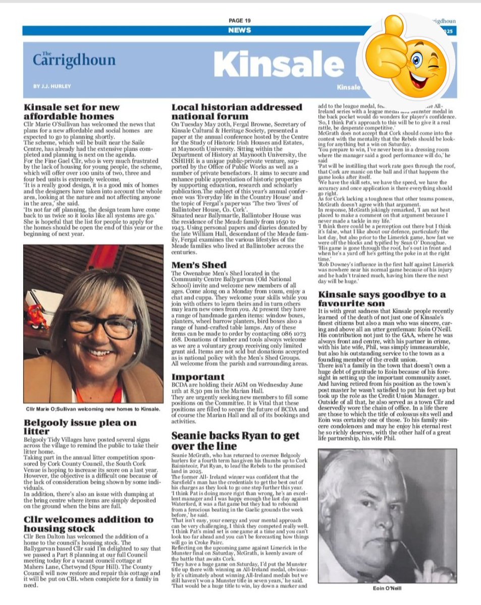 JJ Hurley (@kinsaleobserver) on Twitter photo Kinsale set for Major housing development of social and affordable homes in this week's <a href="/Carrigdhounnews/">Carrigdhoun Newpaper</a> newspaper <a href="/KinsaleNews/">Kinsale Advertiser</a> <a href="/KinsaleOnline/">Kinsale Online</a> Kinsale set for Major housing development of social and affordable homes in this week's <a href="/Carrigdhounnews/">Carrigdhoun Newpaper</a> newspaper <a href="/KinsaleNews/">Kinsale Advertiser</a> <a href="/KinsaleOnline/">Kinsale Online</a>