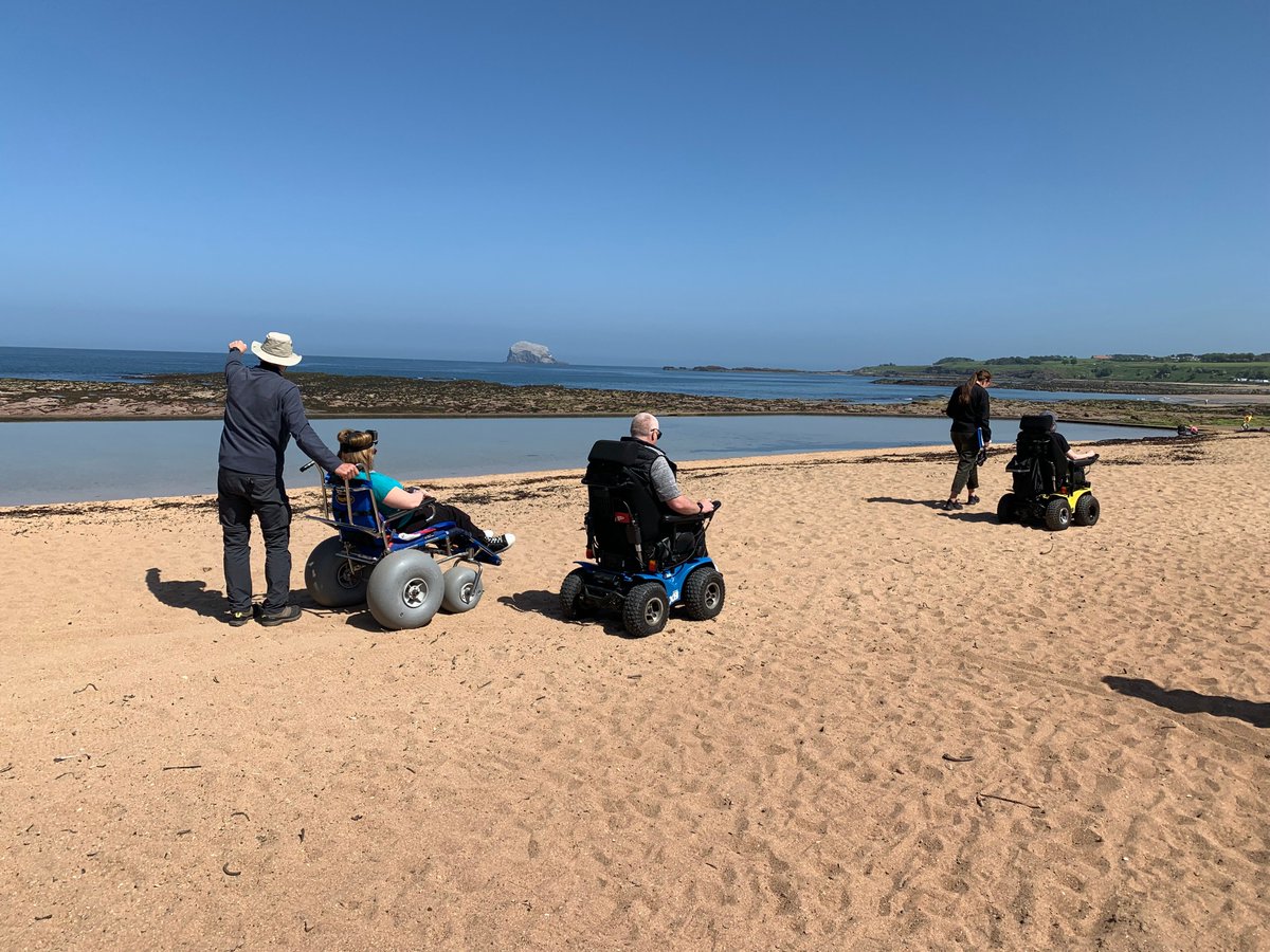 "I haven't been on the beach in 20 years! Never expected that I would be able to. Also found out about paddle boarding, that I will be giving a go." - Ambassador, Gary, after volunteering at a Euan's Guide event with Beach Wheelchairs North Berwick 

#VolunteersWeek