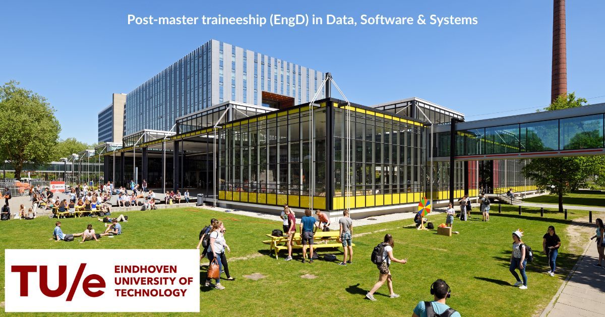 Have you recently completed your MSc and want to fast-track your career? TU Eindhoven’s Department of Mathematics and Computer Science is recruiting for three #EngD tracks in Data Science, Software Tech, and Automotive Systems. Apply by June 24th! buff.ly/viYFNx2