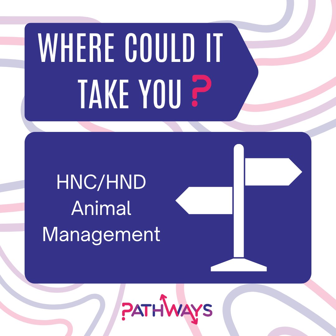 PathwaysEM's tweet image. Where could an HNC/HND in Animal Management take you?