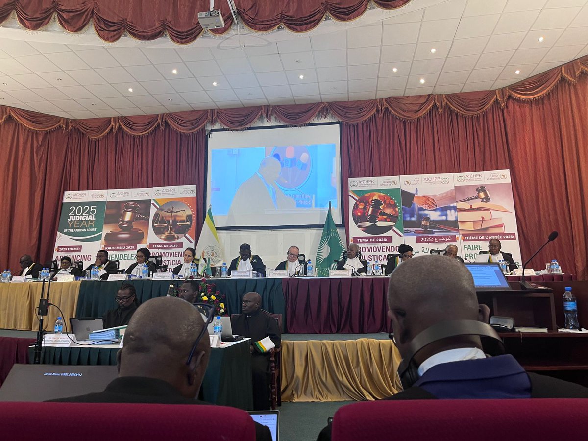 Happening Today: The Public Hearing on the #OgiekCase, Arusha.

We are at the African Court on Human and Peoples’ Rights for the compliance hearing against Kenya. The hearing is to ascertain whether Kenya has complied with the reparations judgment issued on 23 June 2022, which