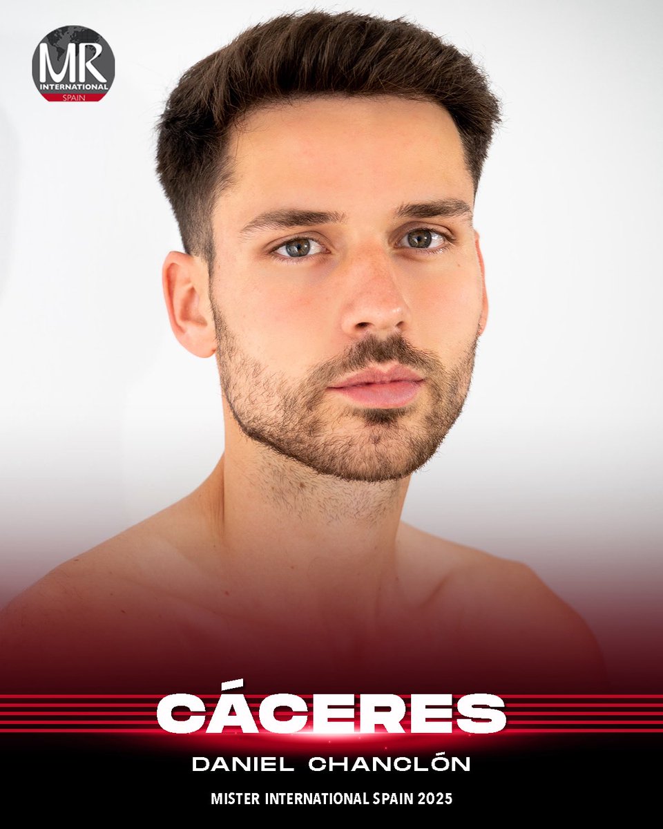 MISTER INTERNACIONAL CÁCERES 
<a href="/danichanclon/">Daniel Chanclón</a> 
✨Daniel Chanclón
Edad: 24 años
Altura: 1,80
Estudios: Grados Superiores en Acondicionamiento Físico Y Dietética.
Trabajo: Entrenador Personal, Preparador físico de fútbol y CEO de una marca deportiva.
Aficiones: Deporte y leer.