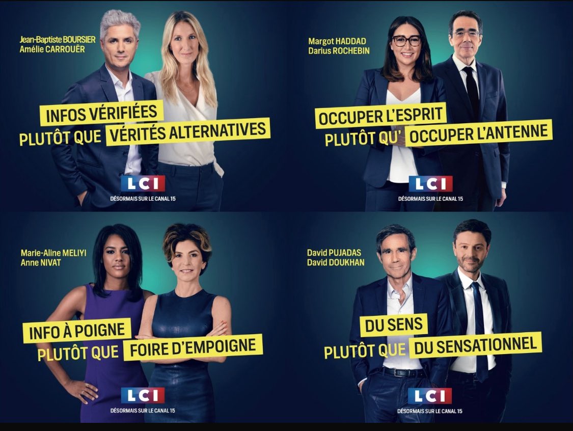 🎉 LCI arrive sur le canal 15  

⏱️J-2 avant le changement de numérotation

Découvrez à partir d’aujourd’hui la campagne d'affichage dans toute la France

📺 Rdv ce vendredi 6 juin, sur LCI, canal 15
