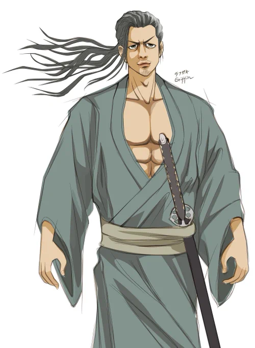 #武士の日 セクシー侍 #ラフ #イラスト #illustration