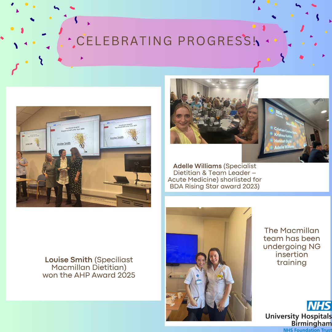 UHB Therapy Services (@uhbtherapy) on Twitter photo We love to celebrate progress in dietetics! Awards and extended practice!  #DW2025 We love to celebrate progress in dietetics! Awards and extended practice!  #DW2025