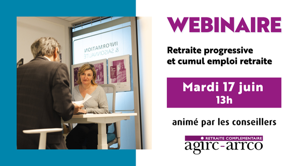 Vous approchez de la retraite et vous souhaitez continuer à travailler tout en percevant une partie ou la totalité de votre pension ? Ne ratez pas le webinaire Retraite progressive &amp; cumul emploi-retraite le 17/06 à 13h pour en savoir plus. rendezvous.agendize.com/web/widget/?c=…