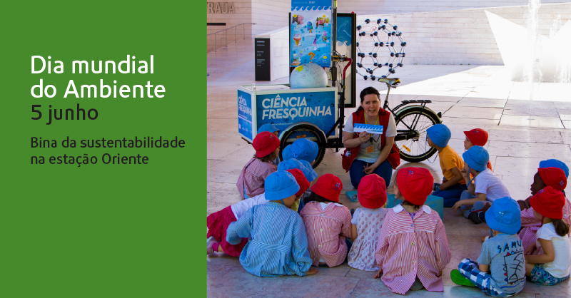 🌍 No Dia Mundial do Ambiente, vem até à estação Oriente entre as 10h30 e as 16h30 e descobre a Bina da Sustentabilidade!
 
Aprende de forma divertida sobre:
🌱 Poluição e qualidade do ar
🌾 Conservação de solos
🥬 Alimentação diversificada e desperdício alimentar
... e muito