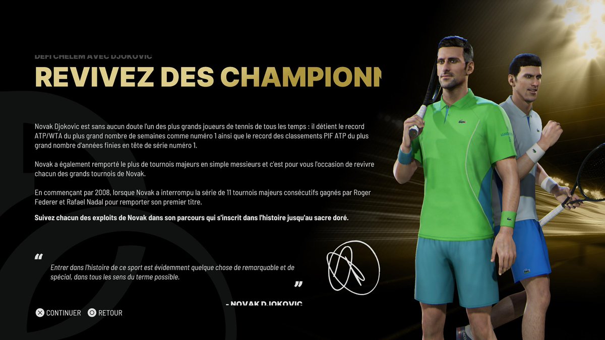 Univers Tennis 🎾 (@universtennis) on Twitter photo 🎁 DERNIER CONCOURS : remporte TIEBREAK+, la dernière version du jeu officiel de l’ATP et la WTA.
🔸 Reposte + like
🔹 Follow <a href="/Tiebreakthegame/">TIEBREAK+ ATP | WTA 🎾</a> et <a href="/UniversTennis/">Univers Tennis 🎾</a>
Parmi les nouveautés : rejouez les PLUS GRANDS MATCHS du BIG 3. 🎮
Tirage dimanche 8 juin avec TROIS gagnants. 🍀 🎁 DERNIER CONCOURS : remporte TIEBREAK+, la dernière version du jeu officiel de l’ATP et la WTA.
🔸 Reposte + like
🔹 Follow <a href="/Tiebreakthegame/">TIEBREAK+ ATP | WTA 🎾</a> et <a href="/UniversTennis/">Univers Tennis 🎾</a>
Parmi les nouveautés : rejouez les PLUS GRANDS MATCHS du BIG 3. 🎮
Tirage dimanche 8 juin avec TROIS gagnants. 🍀