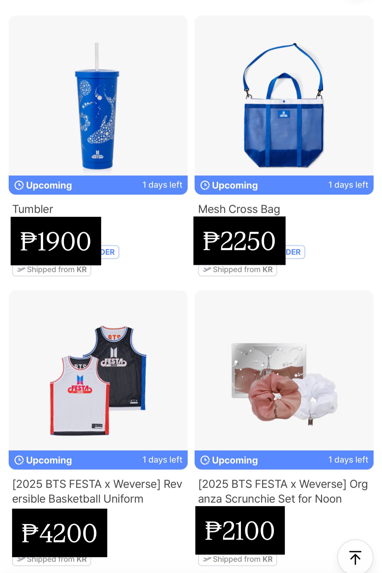 BTS 2025 FESTA Goods - Mesh Cross Bag kpoptown.com