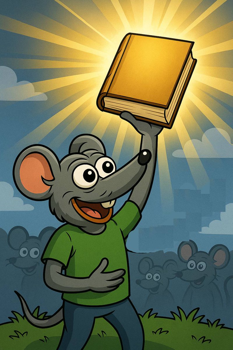 The wait is over, squeak squad 🐭📚

RATO’s book, illustrated by Matt Furie is now available to order online 🧀

This isn’t just a book… it’s rat history in the making.

$rato $pepe $eth #mattfurie