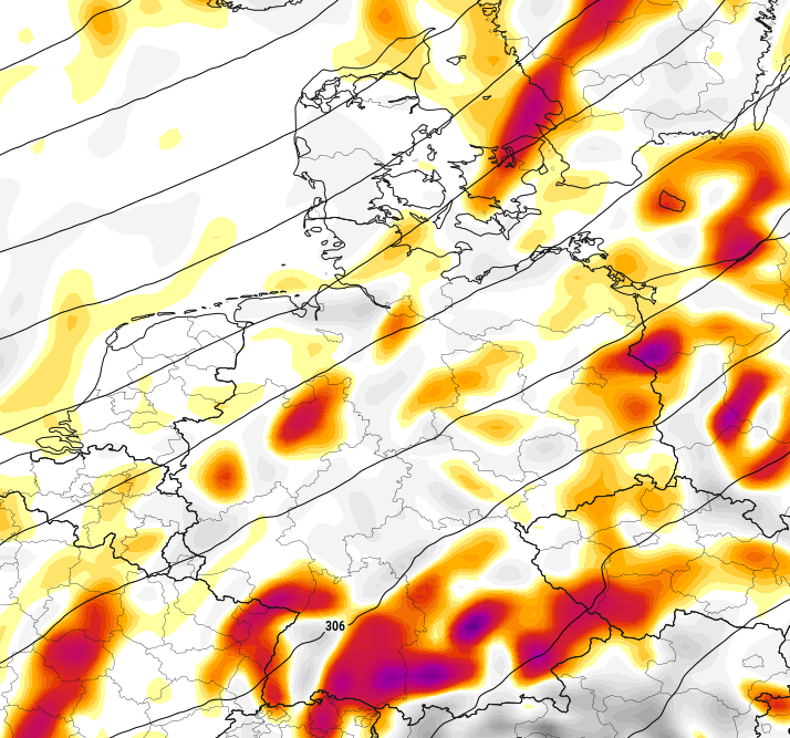 ⚠️⛈️Aktuell erreichen die Wahrscheinlichkeiten für ≥2 cm großen Hagel am Nachmittag und in den Abendstunden lokal bis zu 50 % – insbesondere über Bayern sowie Teilen Österreichs und Tschechiens.

<a href="/Estofex/">ESTOFEX</a> hebt in seiner jüngsten Vorhersage eine Level-3-Lage hervor – mit der