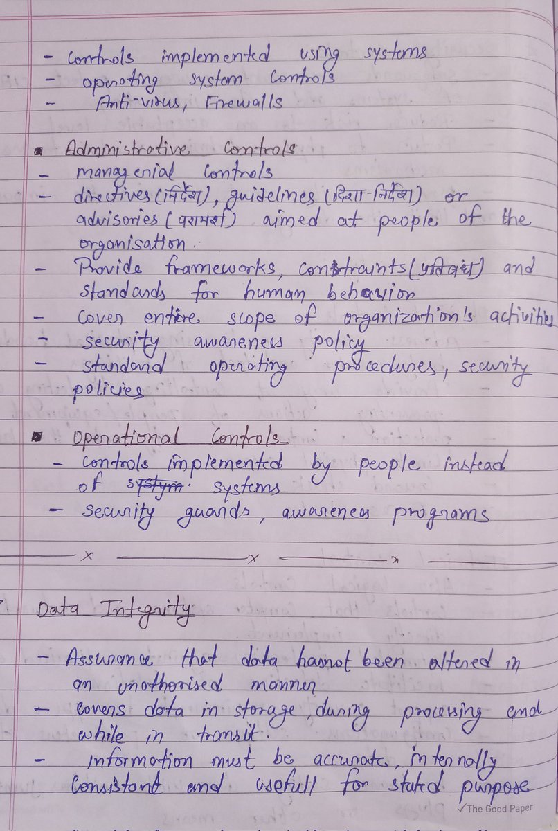 ashish_enaniya3's tweet image. Day 12/21 Certified In Cybersecurity by ISC2. Today i have covered Security Controls , their categories and types.
#ISC2 #Cybersecurity #Securitycontrols 
My notes ✍🏻