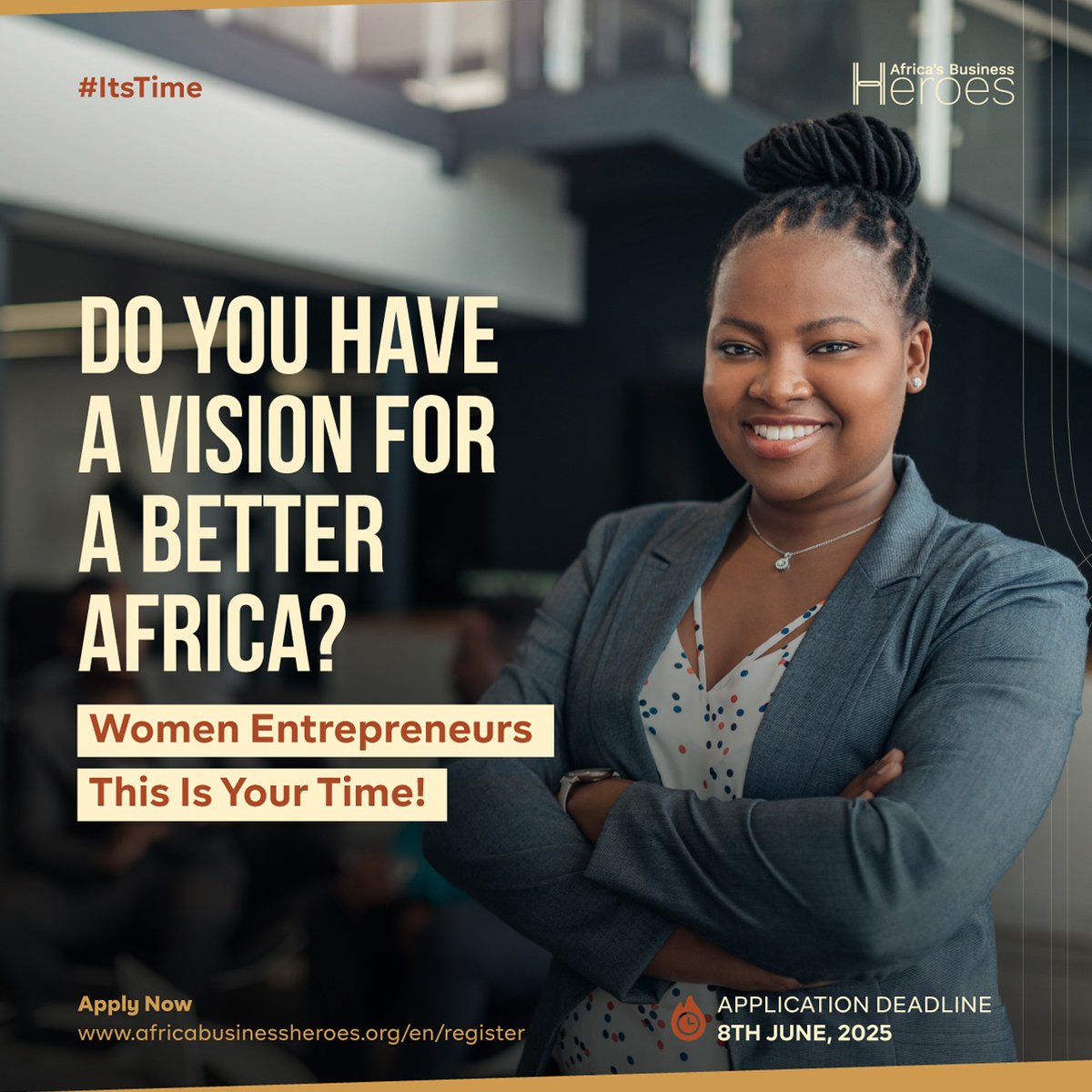Rwanda Development Board (@rdbrwanda) on Twitter photo Are you a woman entrepreneur with a bold vision for Africa?
Apply to this year’s Africa’s Business Heroes for a chance to win a share of US$1.5 million, access mentorship, and join a network of leading innovators.
Deadline: 8 June 2025
Submit your entry: africabusinessheroes.org/en/register Are you a woman entrepreneur with a bold vision for Africa?
Apply to this year’s Africa’s Business Heroes for a chance to win a share of US$1.5 million, access mentorship, and join a network of leading innovators.
Deadline: 8 June 2025
Submit your entry: africabusinessheroes.org/en/register