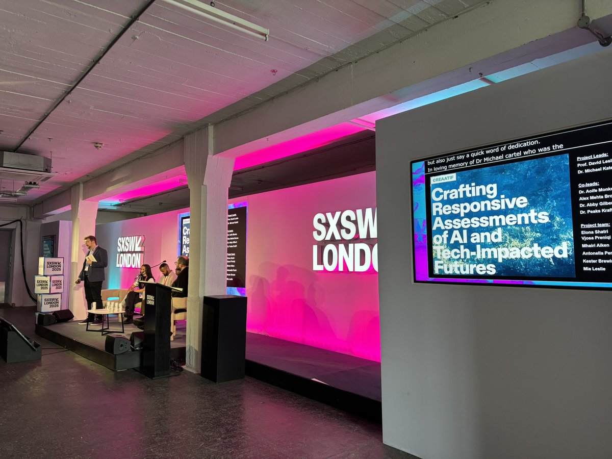 Great to be at <a href="/sxsw/">SXSW</a> this morning - listening to panel first then participating in one - on Generative AI and creatives. Topical, urgent and massively important / human creativity is essential for our lives.