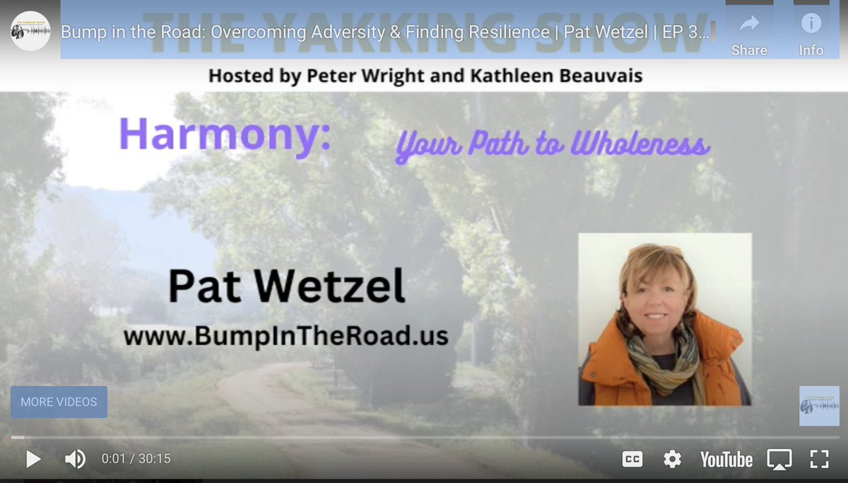 Check out my interview on The Yakking Show! 
youtu.be/uytBS09IIrw?fe…
#BumpInTheRoad