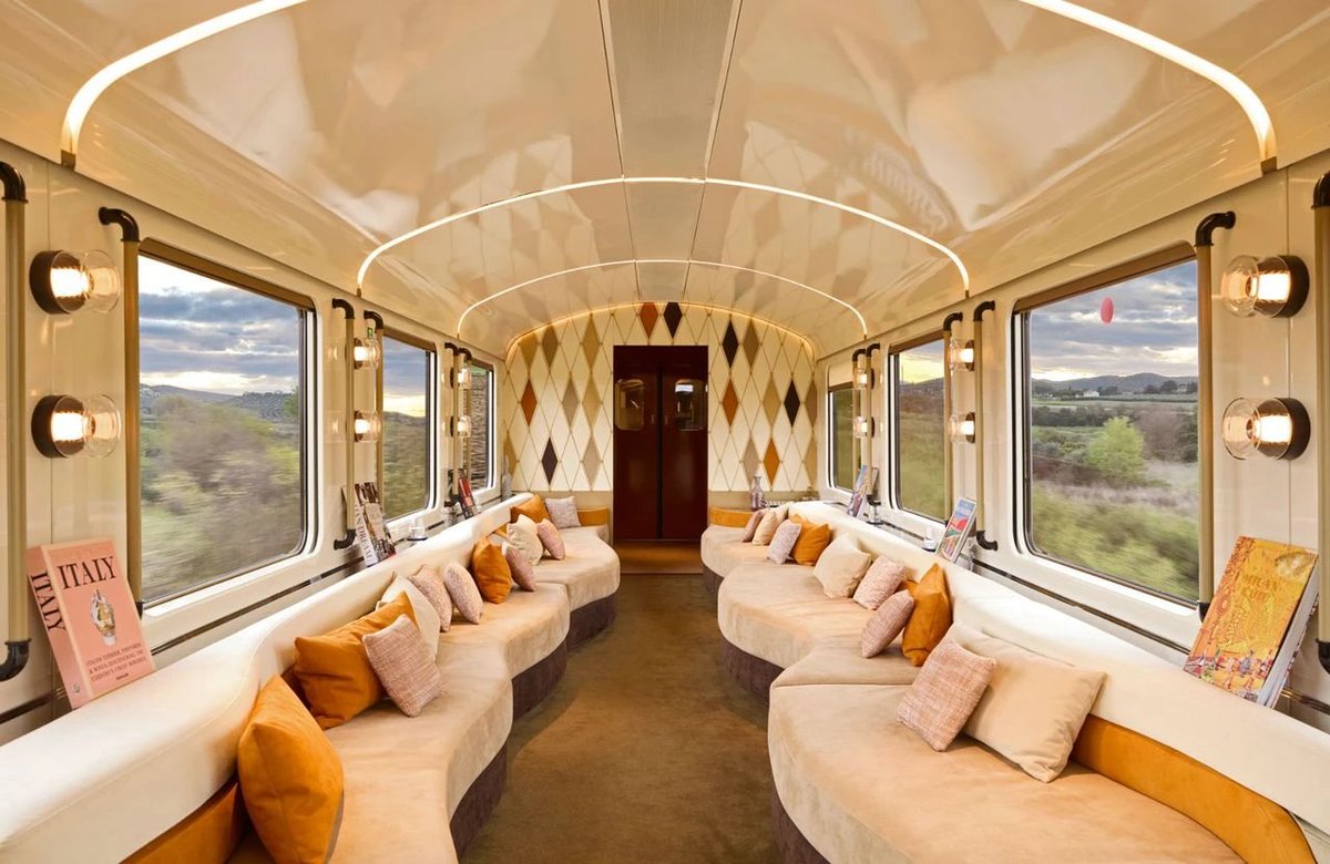 🔵 À bord du train Orient Express, La Dolce Vita imaginé par Dimorestudio dlvr.it/TL8sPF