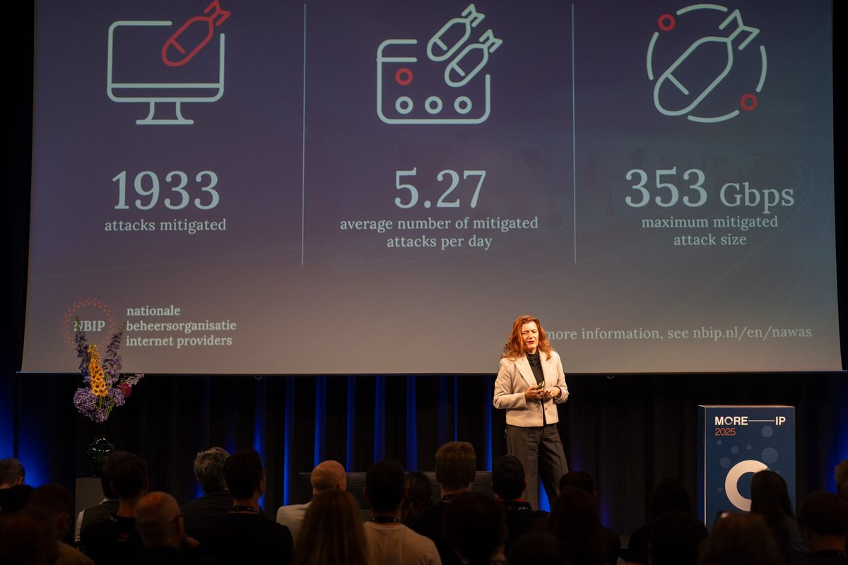 "We should protect ourselves and work together in protecting against DDOS attacks. Like using and contributing to tools that are already available, like the digital DDOS fingerprint database." Octavia de Weerdt, NBIP. 
 Did you know there was a DDOS Fingerprint database?  #MOREIP
