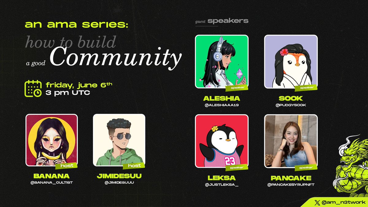 We're kicking off a new AMA series, and this first one is all about building real community.

What works. What doesn’t and how to make people actually care.

📅 Fri, June 6th, 3 pm UTC
🔔 Set your reminder below 👇