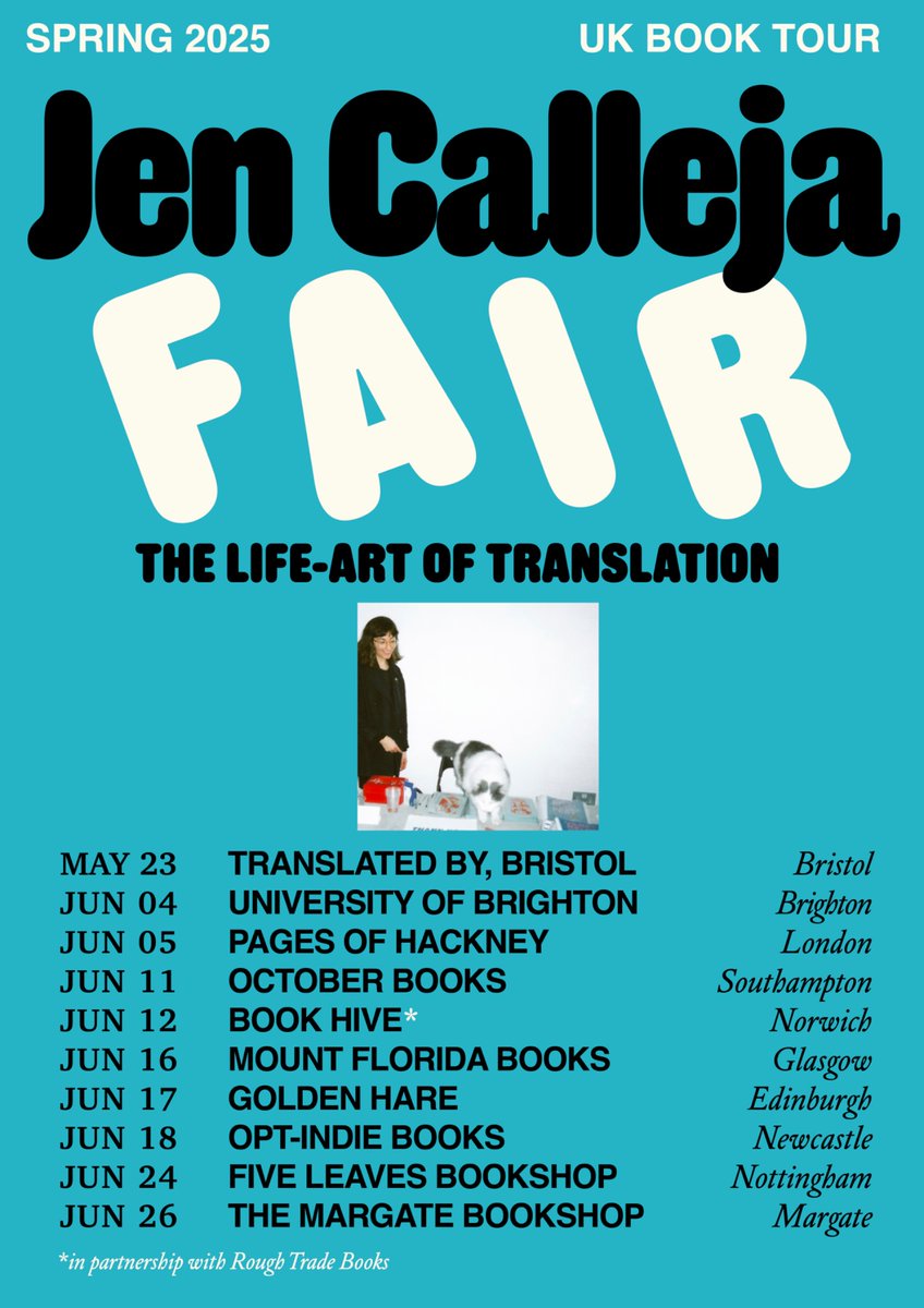niewview's tweet image. The FAIR spring book tour kicks off TODAY in earnest!
This evening I’ll be in Brighton (and online) in conversation with THE Kate Briggs !
Register for in-person and online here: blogs.brighton.ac.uk/cappe/2025/05/…