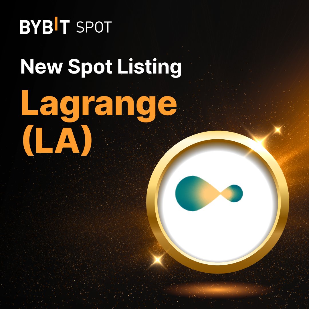 Bybit_Official's tweet image. 📣 $LA is officially listed on #BybitSpot with @lagrangedev! Trade and deposit #LA to share from the 2,500,000 $LA  Prize Pool

🌐 Learn more with Lens: i.bybit.com/31XabRf
📈 Trade now: i.bybit.com/1RYHXabA

#BybitListing #TheCryptoArk