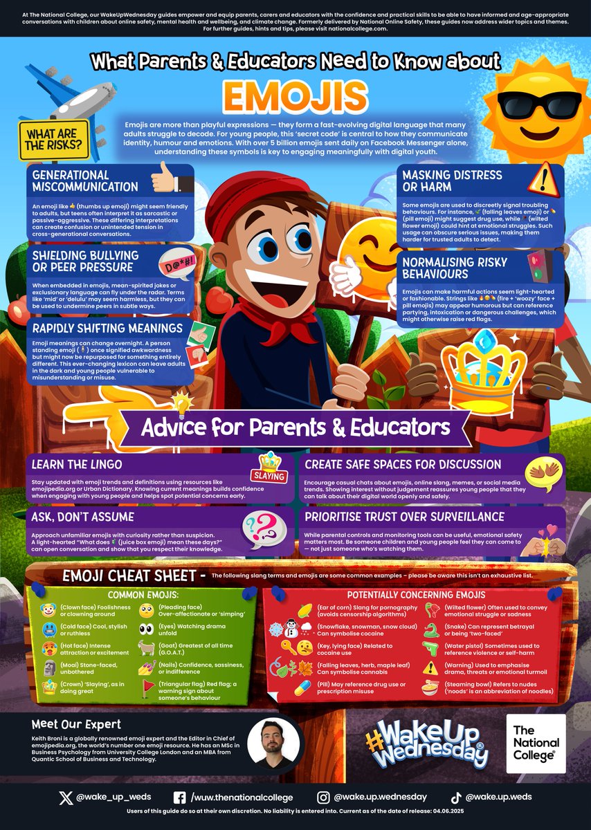 Oasis Parkwood (@oasis_parkwood) on Twitter photo This free guide explores the modern digital language of emojis, revealing how they can subtly shape young people’s communication - and sometimes conceal deeper concerns.
<a href="/wake_up_weds/">Wake Up Wednesday</a> This free guide explores the modern digital language of emojis, revealing how they can subtly shape young people’s communication - and sometimes conceal deeper concerns.
<a href="/wake_up_weds/">Wake Up Wednesday</a>
