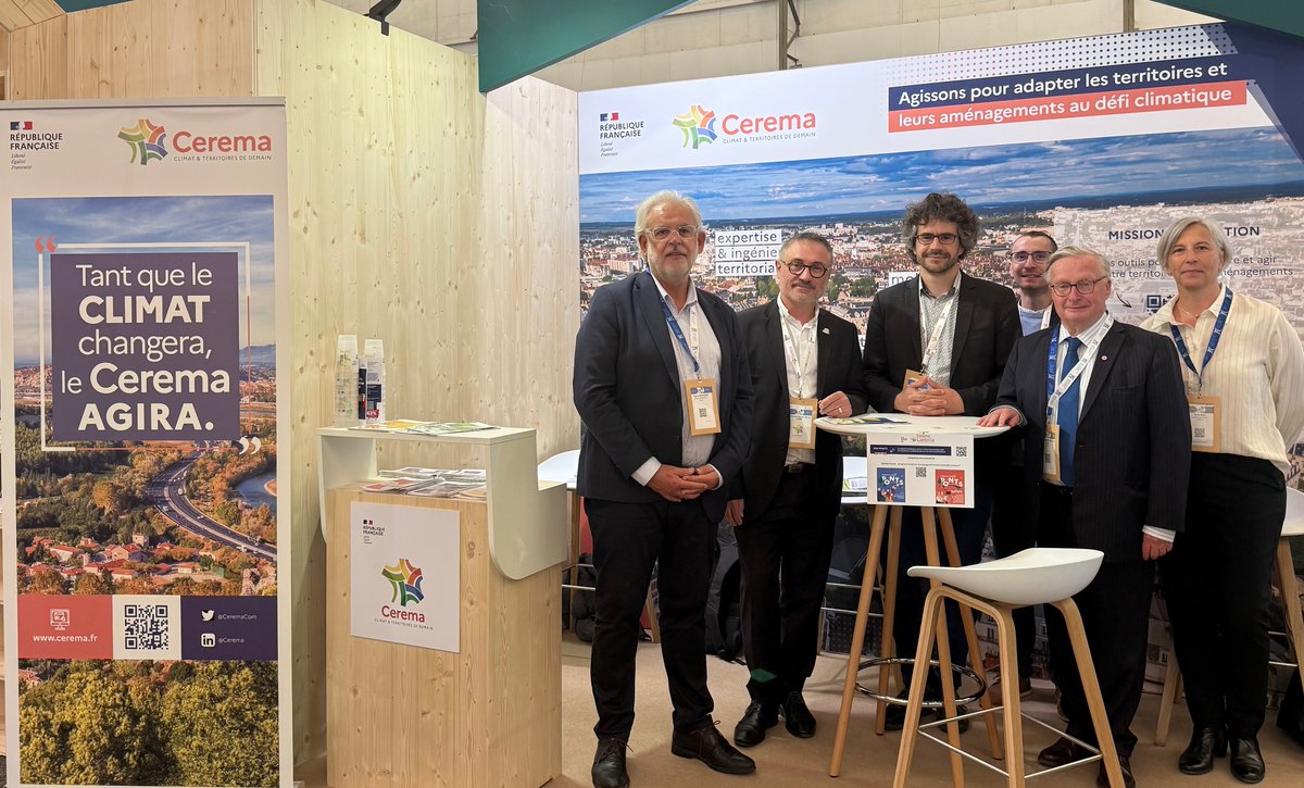 CeremaCom's tweet photo. 🤝A la rencontre des élus, techniciens et décideurs         locaux :
le #Cerema était à l’#ANCTour de #Dijon pour accompagner les #territoires dans leurs projets de transition &amp; d’#aménagement durable, avec des solutions et retours d’expériences.
@JarrotMc @ANCTerritoires https://t.co/HLIfYjAt4e