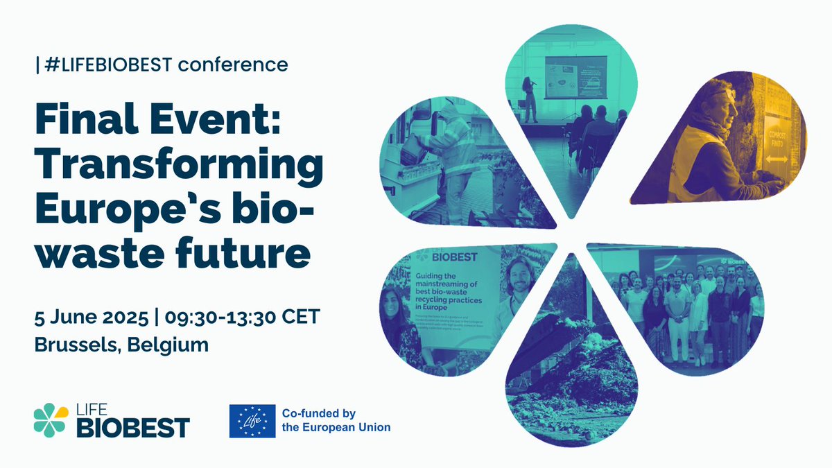 ENTmediambient's tweet image. ⚠️TOMORROW⚠️ 
#LIFEBIOBEST Final Event: Transforming Europe’s bio-waste future – organised as part of the #EUGreenWeek zerowasteeurope.eu/event/lifebiob… 🌱 More than 100 people registered!