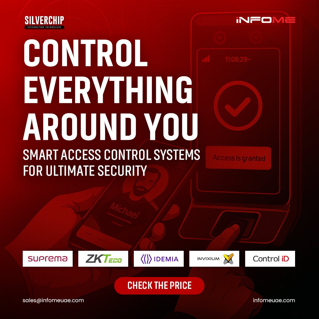 infome_ksa's tweet image. Control Everything Around You 🔐

Perfect for modern Saudi businesses.

Check our products: infomeksa.com/attendance-and…

📞 +966 11 516 0054 | 📩 sales@infomeksa.com
CHECK THE PRICE NOW
#AccessControlKSA #InfomeKSA #SmartSecurity #SaudiBusiness #AccessSolutions #KSAITSolutions