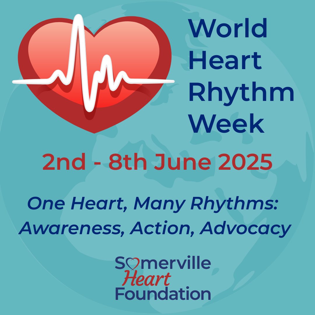 It is World Heart Rhythm Week 2025. This year's theme is "One Heart, Many Rhythms: Awareness, Action, Advocacy"

This week, we’re raising awareness about arrhythmias:

❤️ Take your pulse
❤️ Learn your heart rhythm
❤️ Know YOUR normal