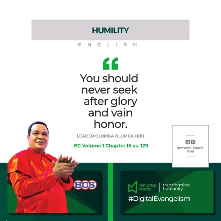 OOObu_BCS's tweet photo. DIGITAL EVANGELISM 💚🤍

What the world calls “success,” heaven often calls “vanity.” Glory chased for self is nothing more than glitter on dirt. 
The Holy Father is not moved by the noise of ambition, He is near to the one who walks quietly and serves unseen. https://t.co/rdIua6FeBr