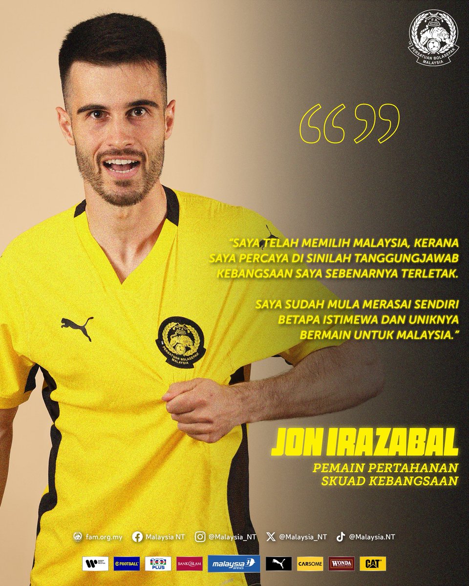 Malaysia Menyambut Kehadiran Empat Pemain Baru ke Skuad Kebangsaan

Pasukan Kebangsaan Malaysia dengan sukacitanya mengumumkan empat pemain terbaru iaitu, Imanol Machuca, Jon Irazabal, Joao Figueiredo dan Rodrigo Holgado secara rasmi menyertai skuad senior Harimau Malaya.