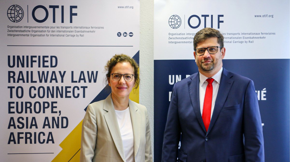 On 4 June 2025, Her Excellency Mrs Şebnem İncesu, Ambassador of Türkiye, visited Mr Aleksandr Kuzmenko, Secretary General of OTIF. The purpose of this courtesy visit was to maintain the already strong link between Türkiye and the Organisation.
<a href="/OTIF_COTIF/">OTIF</a> 
#railways
