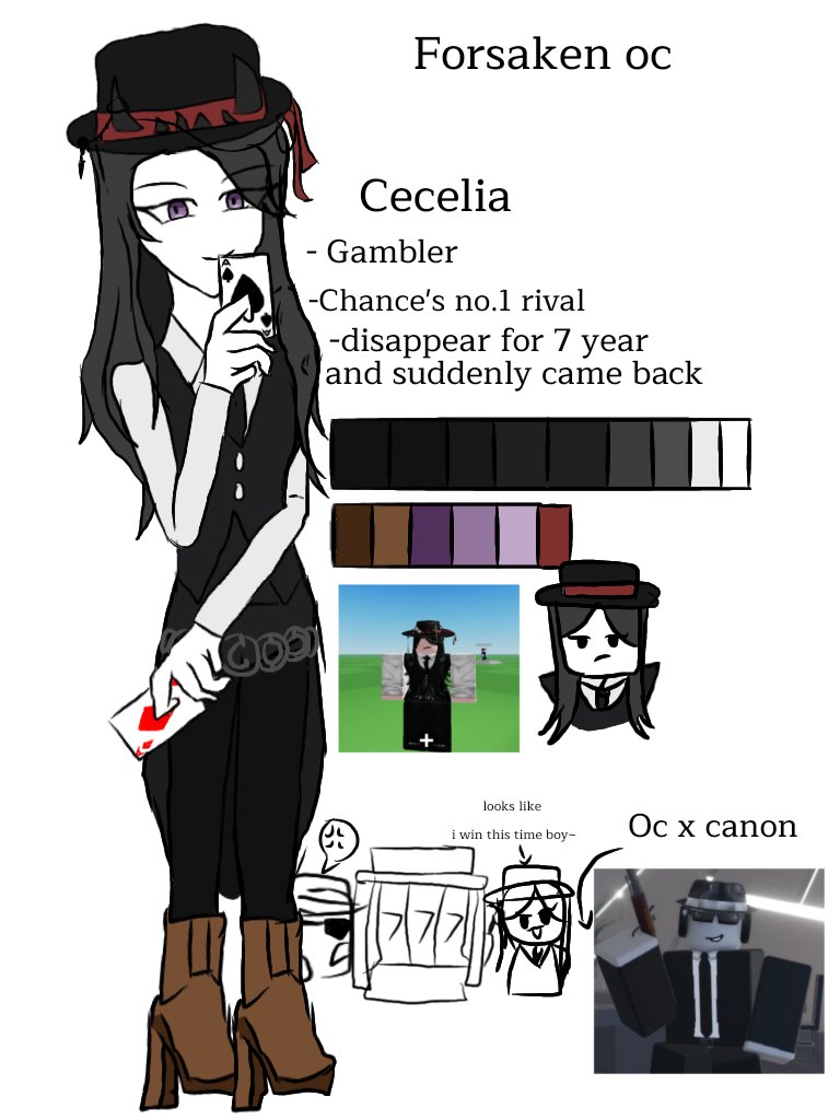 JasperMaruel's tweet photo. Hi!! I'm jasper and this is my new account , I wanna restart again hehe anyway 

My forsaken oc x canon my oc name is cecelia  and she's paring with chance ! ✨️  
#Forsaken #chanceforsaken #forsakenoc #ocxcanon #ChanCelia #GamblingClover https://t.co/DrN16Pqwbh