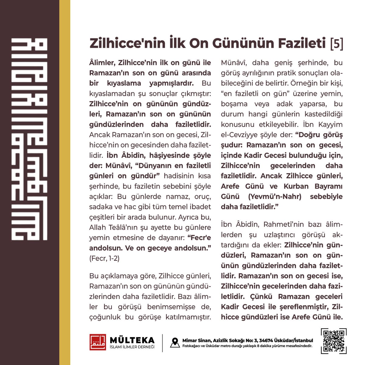 Mülteka İslami İlimler (@multeka_) on Twitter photo 