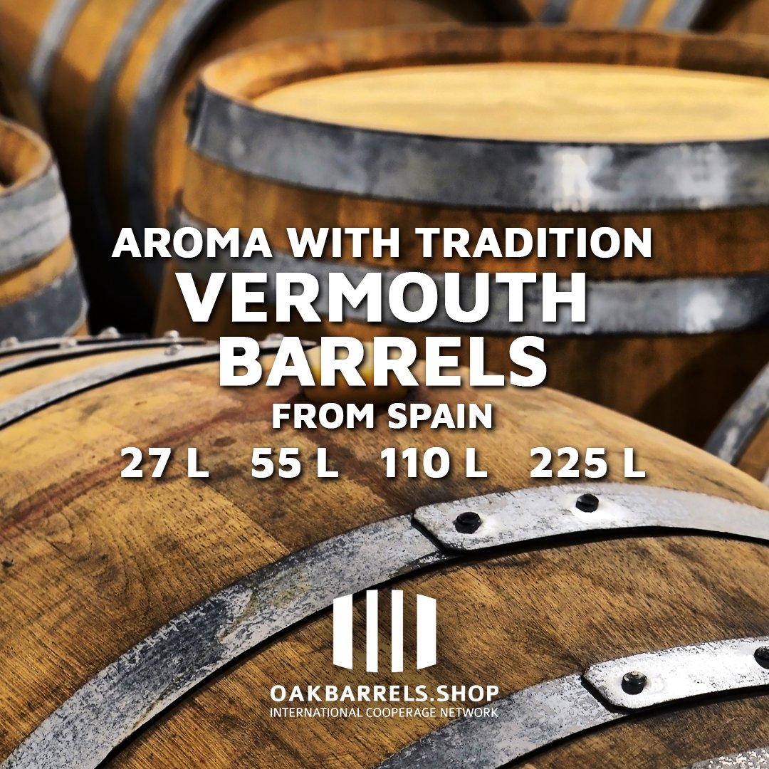 OakbarrelsS's tweet image. Unlock bold aromas with freshly emptied Spanish Vermouth barrels

Crafted from French oak, ideal for aging whisky, rum, beer &amp;amp; more.
Available: 27L, 55L, 110L, 225L
👉 oakbarrels.shop/vermouthbarrels
#VermouthBarrel #BarrelAging #CraftDistilling