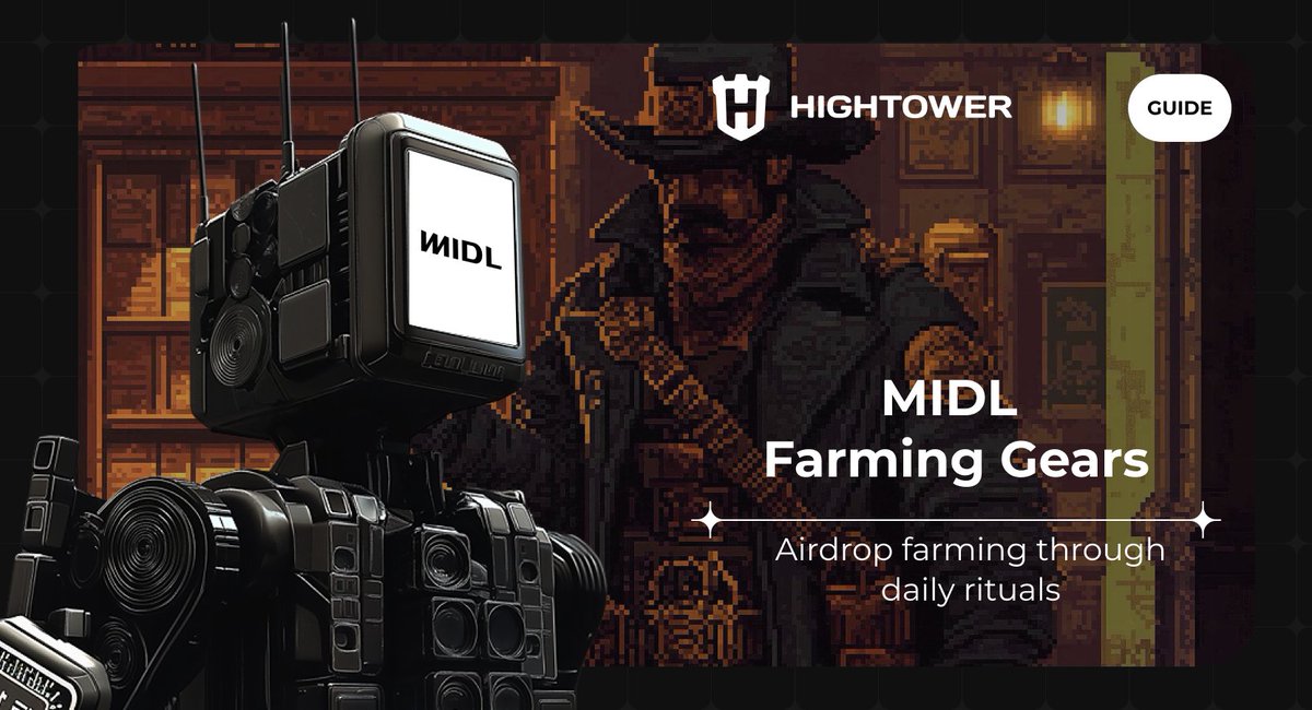 1/7
<a href="/midl_xyz/">Midl</a> has a social game in early stages, open to anyone.

You farm Gears by doing simple stuff like connecting socials or solving trivia. 

Here's how to get in🧵