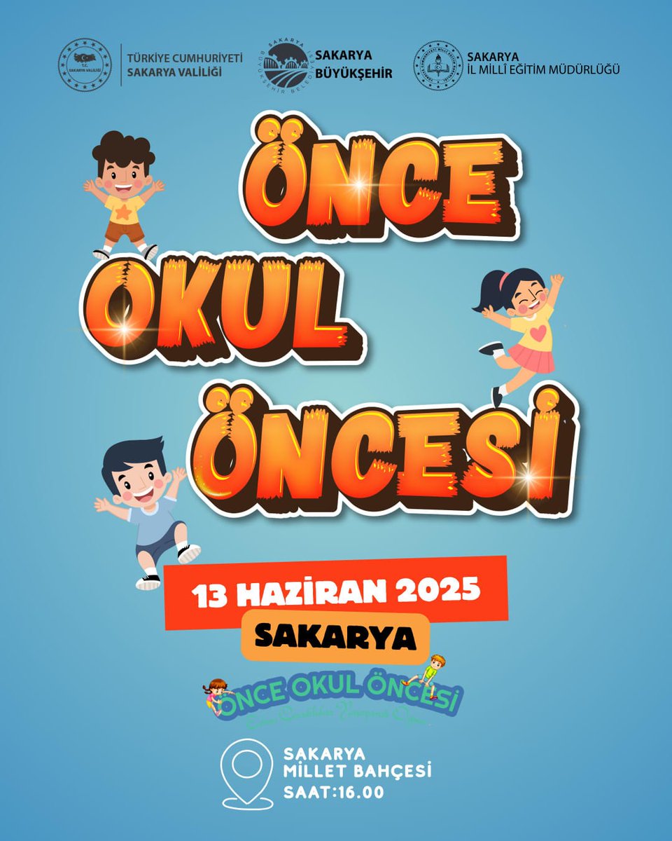 🎈 Okul Öncesi Şenliğine Davetlisiniz! 

Valiliğimiz himayelerinde, Sakarya Büyükşehir Belediyesi ve Sakarya İl Millî Eğitim Müdürlüğü iş birliğiyle düzenlenen “Önce Okul Öncesi Şenliği” sevgili evlatlarımız ve kıymetli ailelerinin katılımıyla gerçekleştirilecektir.

📅 13
