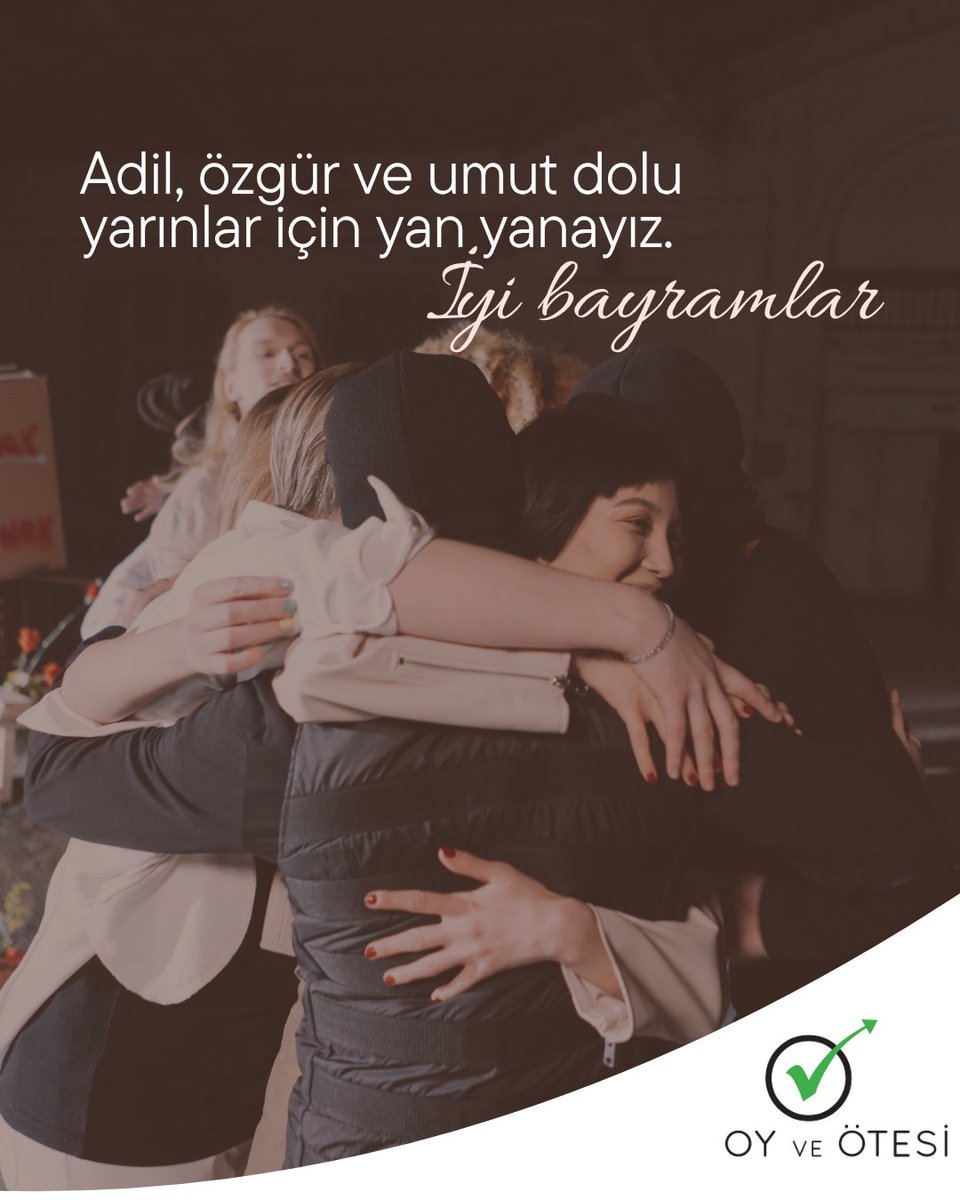 Adil, özgür ve umut dolu yarınlar için yan yanayız. İyi bayramlar! 
#OyVeÖtesi
