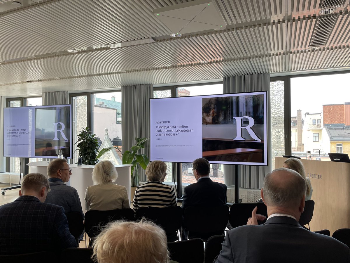 DIF-lounaalla keskustellaan Roschierin johdolla tekoälystä ja datasta sääntelyn näkökulmasta. Mitä hallitukset voivat tehdä tukeakseen operatiivista organisaatiota tekoälyn ja datan hyödyntämisessä? #DIFtilaisuus