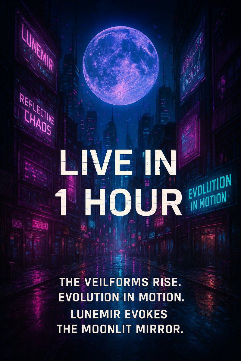 NEONSANDRAI's tweet photo. ⚠️ LIVE IN 1 HOUR ⚠️
The corrupted chain awakens.
🧠 Mooncore pulses.
👥 Factions lock in.
🎮 First Glitchforms mint soon.
Get ready to loot, evolve, and glitch the law.
🔗 https://t.co/M14EgZiYHu
#NeonSandra #NFTDrop #Web3Gaming #CryptoGaming #OnChainChaos https://t.co/WdhjlER80V