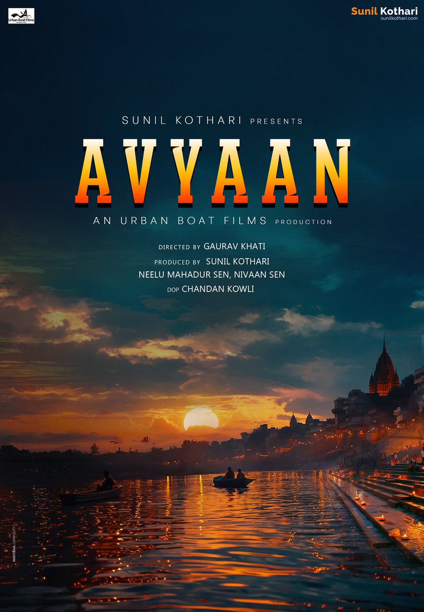Couple of years of relentless hardwork &amp; unwavering persistence, we r thrilled to finally unveil D title of our upcoming film
This journey wouldn’t have been possible without the heart soul &amp; tireless efforts of our incredible cast &amp; crew🙏🏼♥️

#AVYAAN #urbanboatfilms #nivaansen